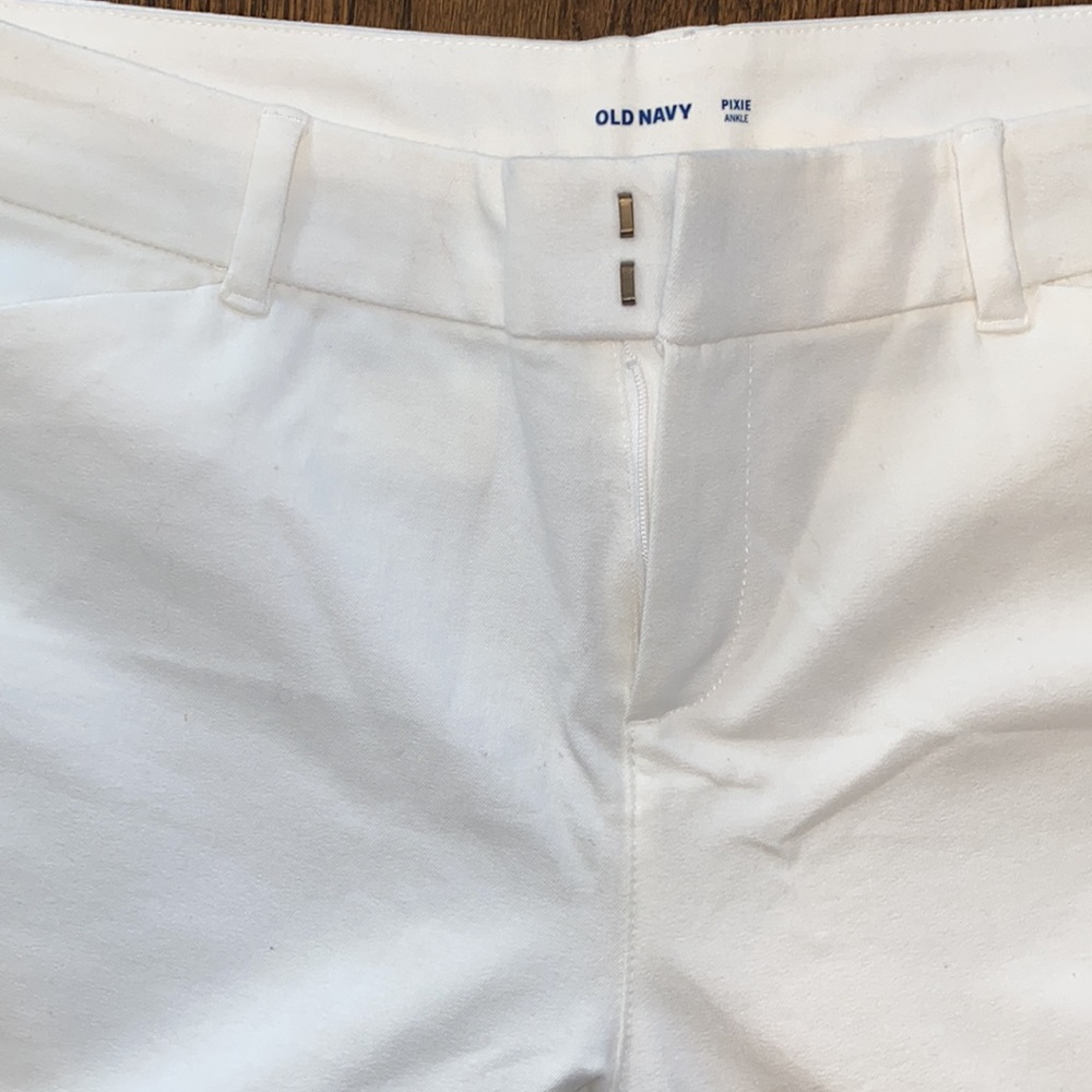 Old Navy Off White Pixie Ankle Pants - image 2